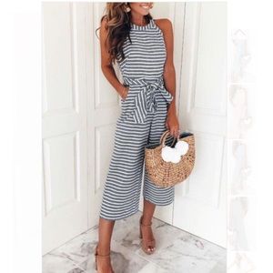 Bohemian Striped Jumpsuit